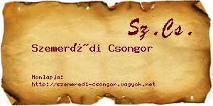 Szemerédi Csongor névjegykártya