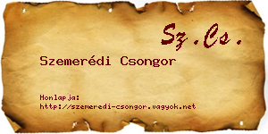Szemerédi Csongor névjegykártya